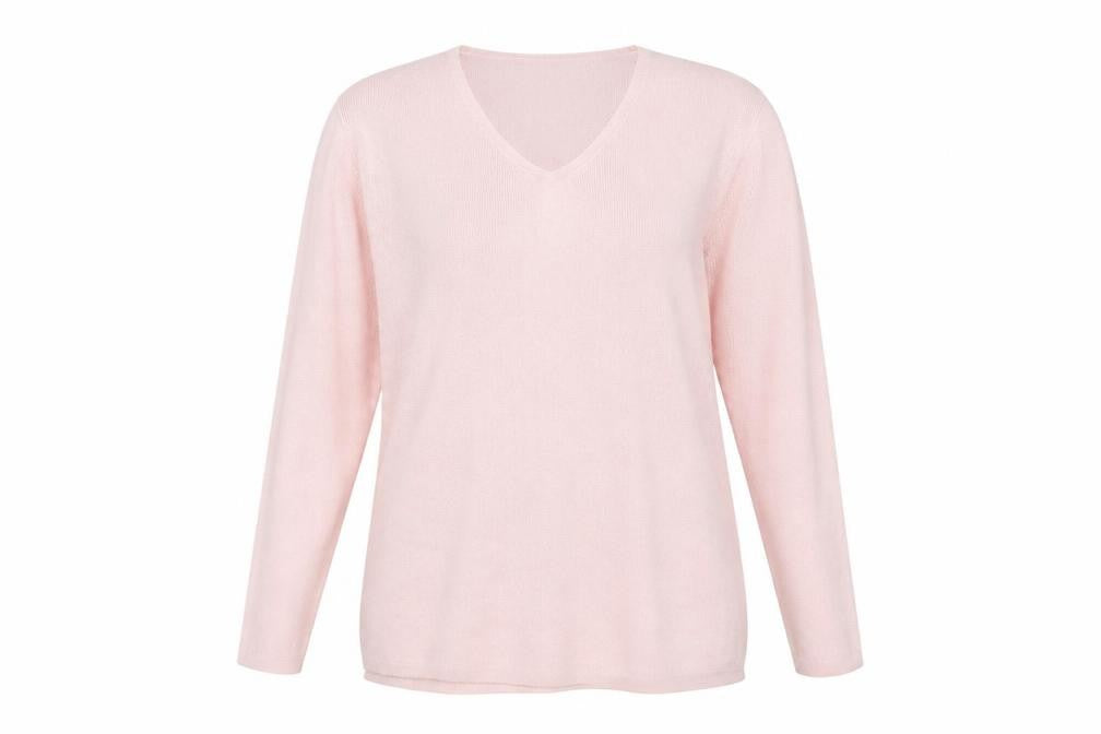 Front view of Agenda women’s ivory jumper, size UK 18