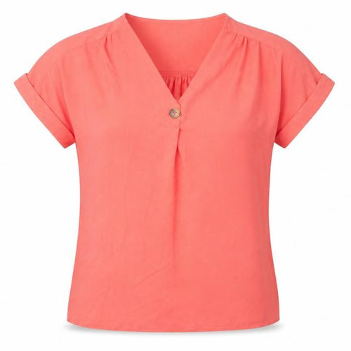 Nutmeg Womens Pink   Basic Blouse Size 10