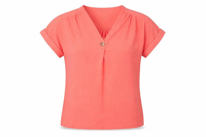 Nutmeg Womens Pink   Basic Blouse Size 10