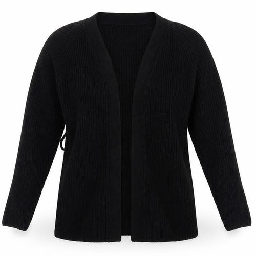 Brave Soul Womens Black  Knit Jacket Coatigan Size S