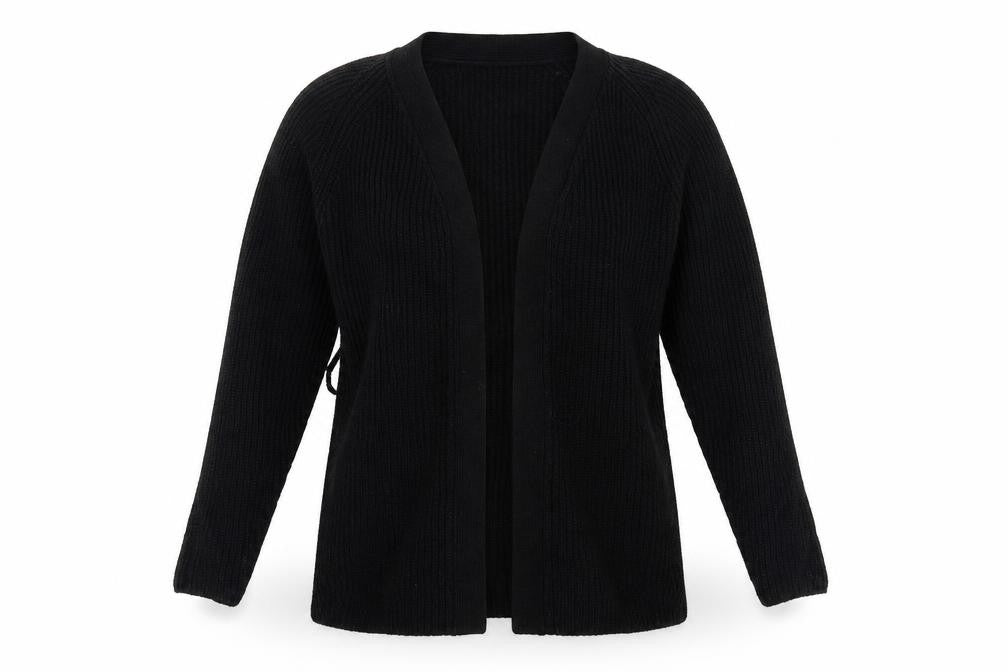 Brave Soul Womens Black  Knit Jacket Coatigan Size S