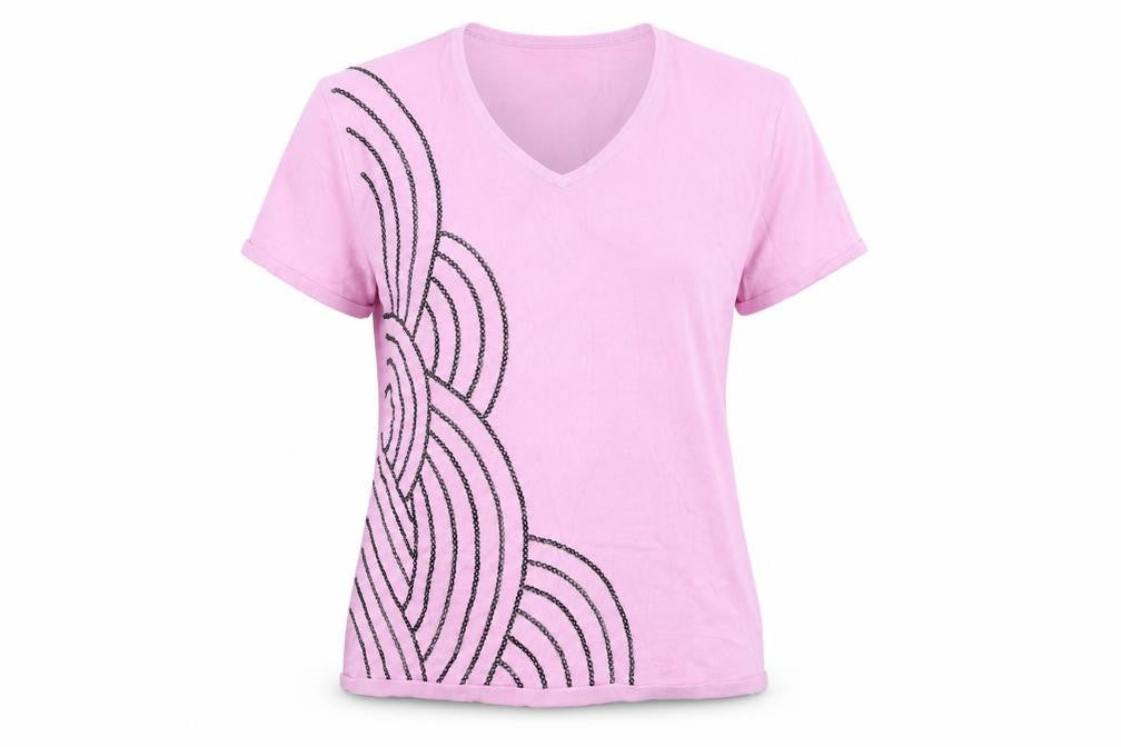 casamia Womens Pink   Basic T-Shirt Size M