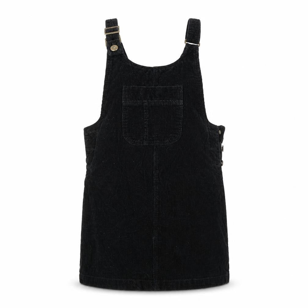 Denim & Co. Womens Black   Pinafore/Dungaree Dress  Size 6