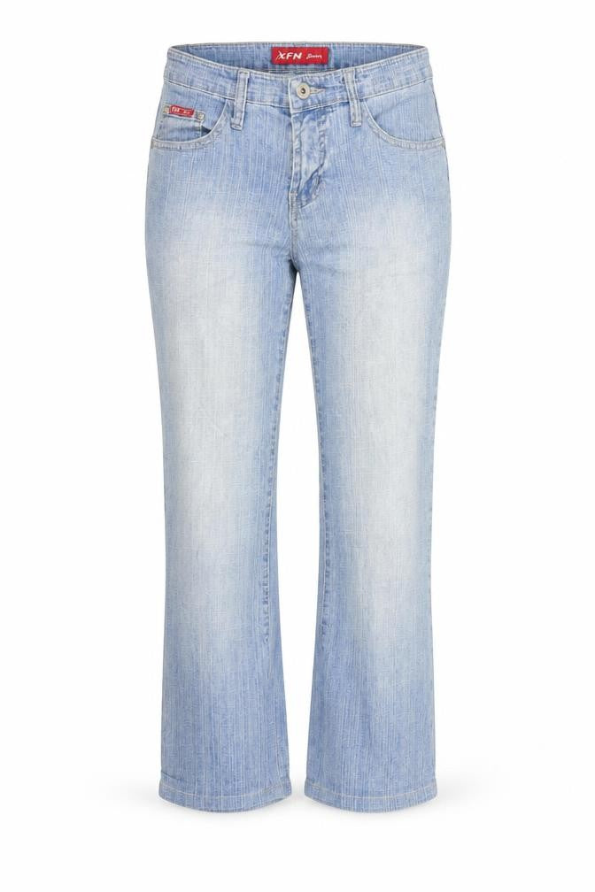 XFN Womens Blue  Denim Straight Jeans Size M L22.5 in