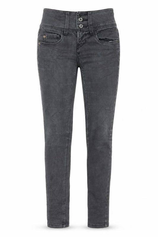 Front view of Only women’s black denim skinny jeans, size UK 26, in, 29-inch leg