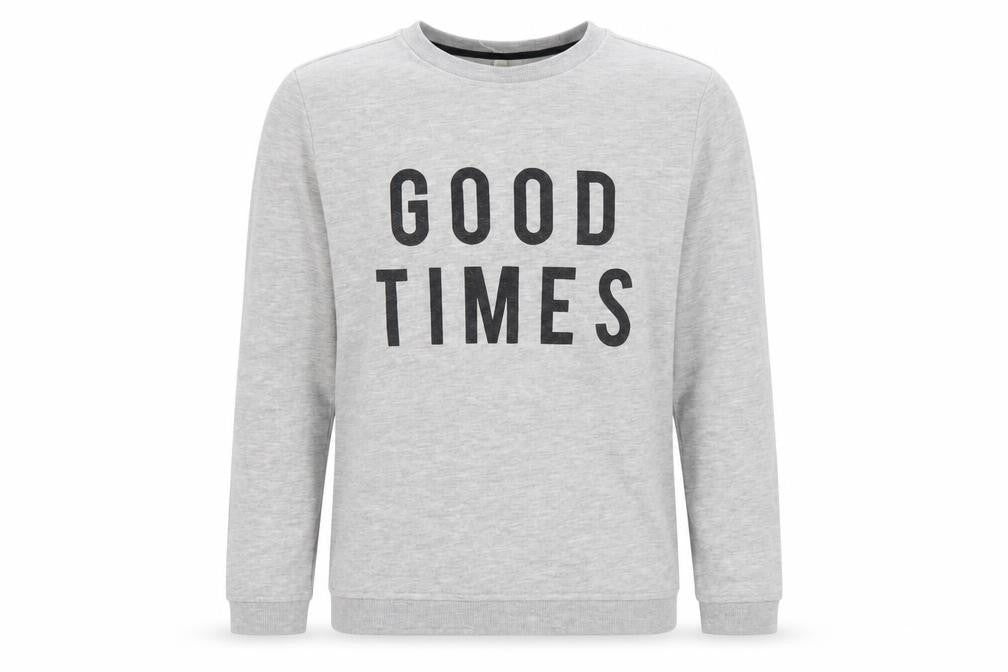 Primark Girls Grey   Pullover Sweatshirt Size 11-12 Years  - good times