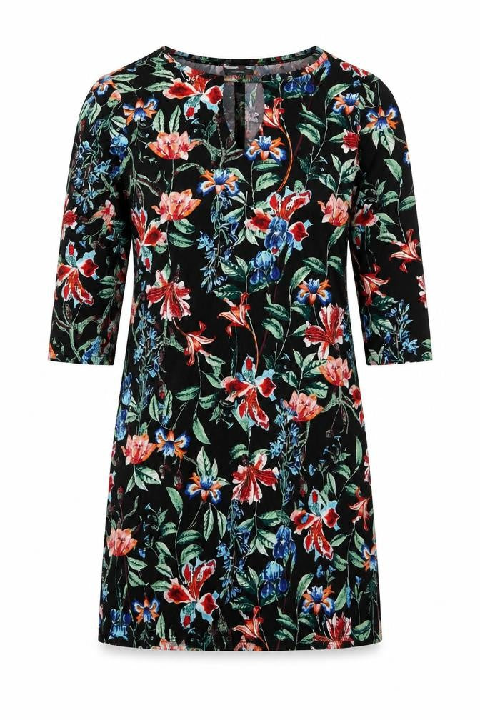intuition Womens Black Floral  Pencil Dress  Size 8  - size 8-10