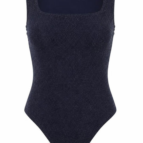 Boohoo Womens Blue   Bodysuit One-Piece Size 12  - glittery