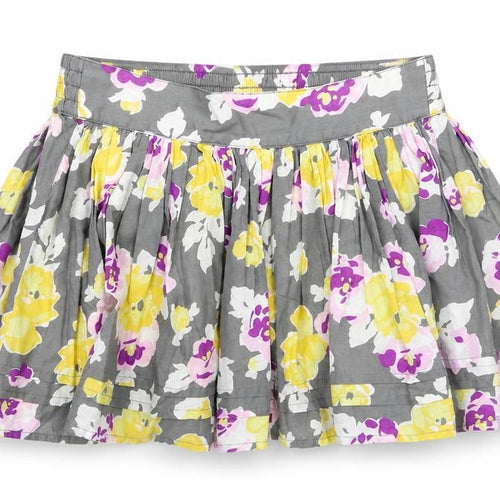 Johnnie B Womens Green Floral  Mini Skirt Size XS