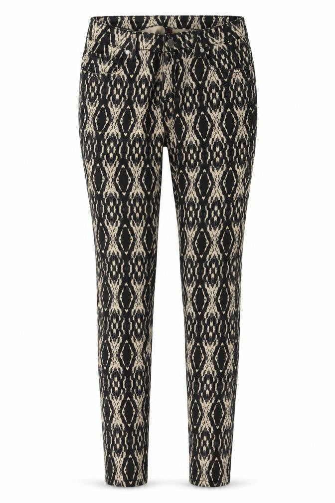 Hey Womens Brown Argyle/Diamond Denim Skinny Jeans Size 28 in L27 in