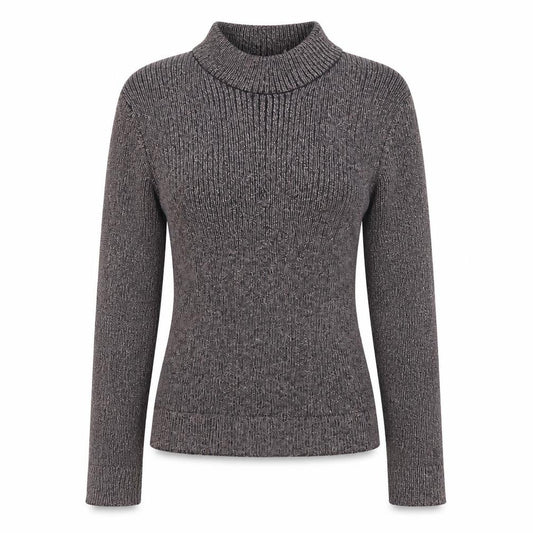 Front view of Divided by H&M women’s silver jumper, size S