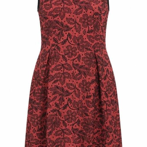 Miss Lush Womens Pink Geometric  A-Line  Size 14