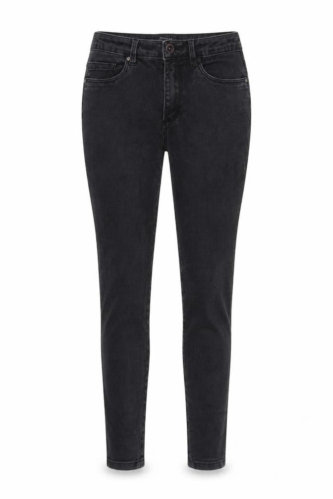 Front view of Only women’s black skinny jeans, size M, 30-inch leg