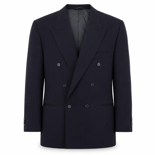 hugo james Mens Blue Striped  Jacket Suit Jacket Size 44