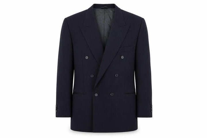hugo james Mens Blue Striped Jacket Suit Jacket Size 44