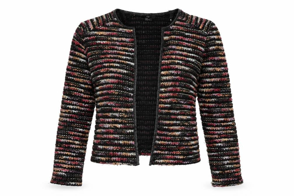 Front view of H&M women’s multicoloured cardigan jumper, size M