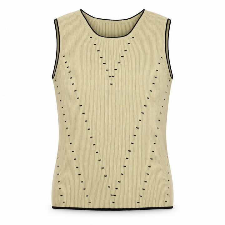 Roman Womens Beige Vest Jumper Size M