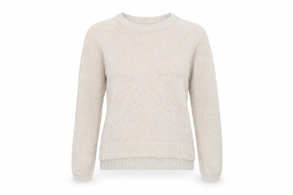 Front view of H&M women’s pink jumper, size S