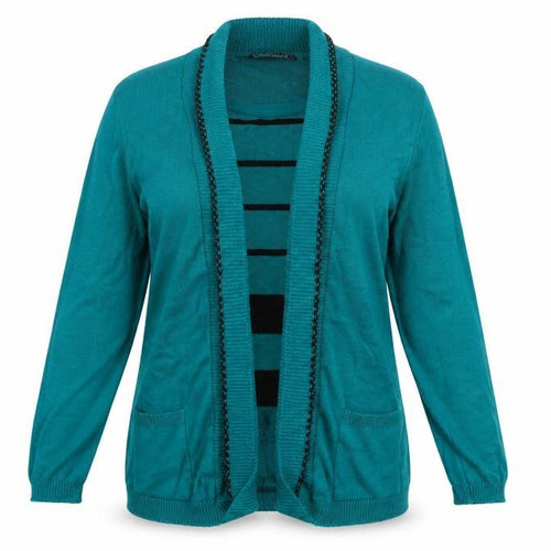Envy  Womens Green   Cardigan Jumper Size XL