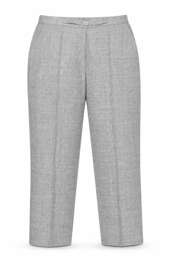 M&S Womens Grey   Capri Trousers Size 14 L25 in