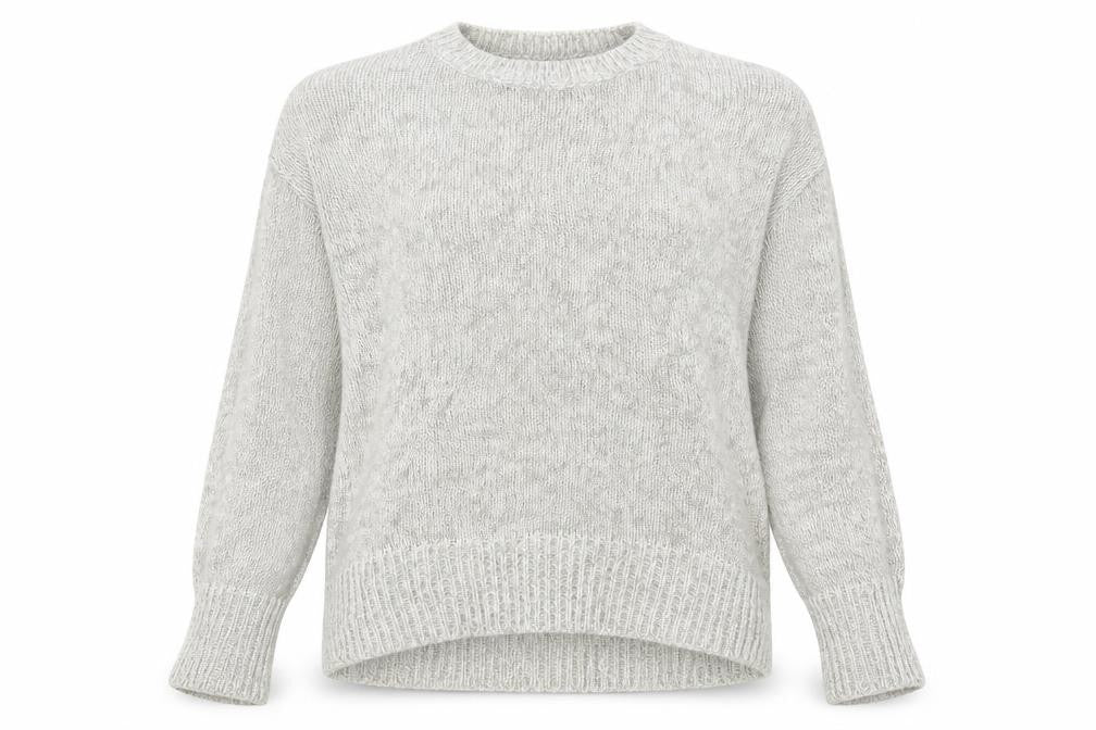 Front view of New Look women’s grey jumper, size S