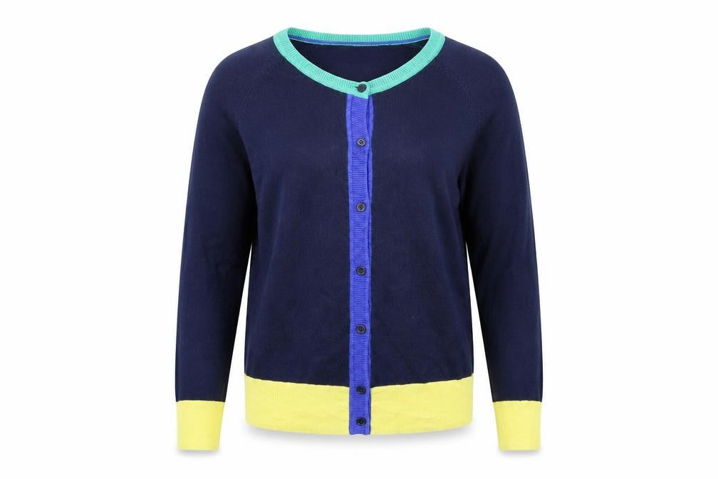 Bass Womens Blue  Knit Cardigan Jumper Size XS