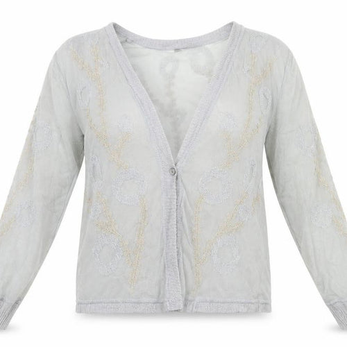 NIC+ZOE Womens Grey   Cardigan Jumper Size M