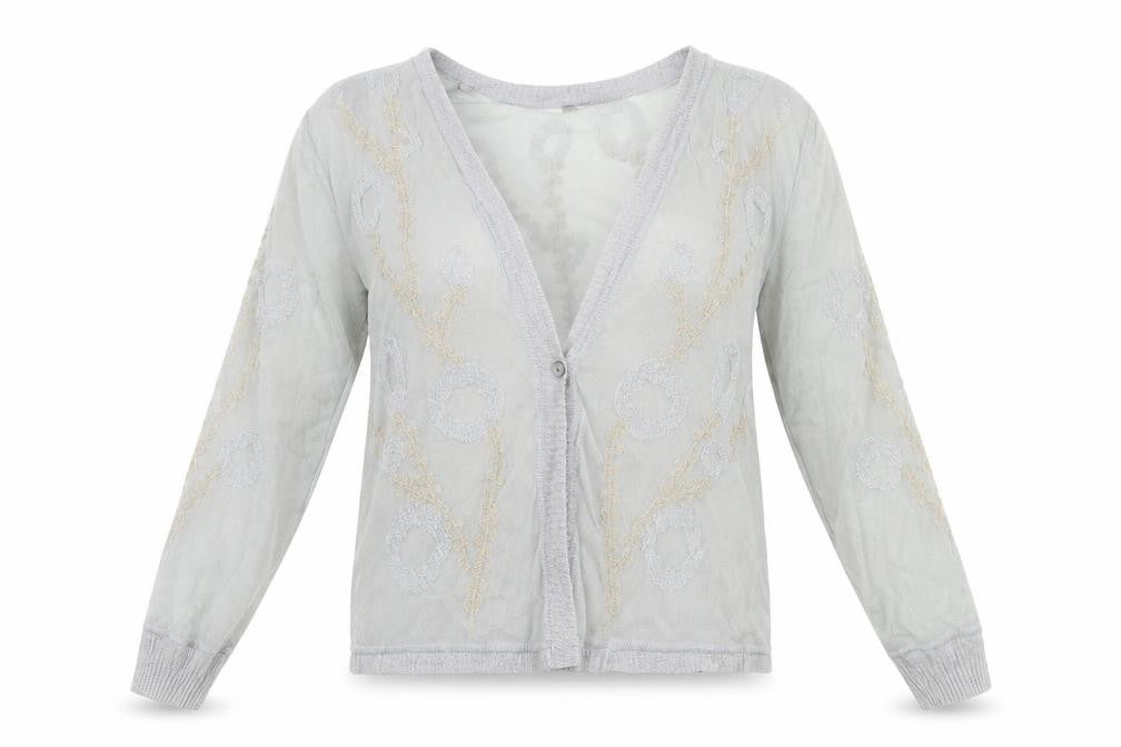 NIC+ZOE Womens Grey   Cardigan Jumper Size M