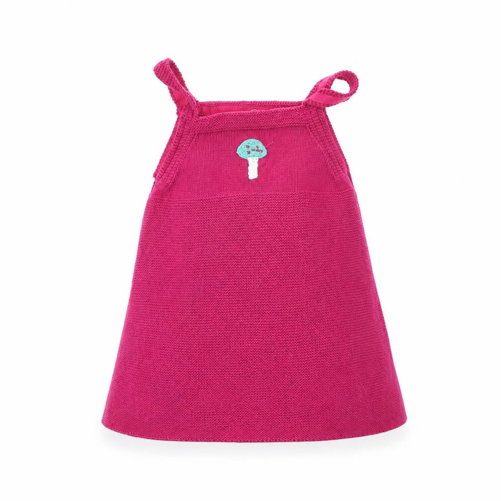 Front view of Next Baby Pink Knit Jumper Dress, size 6-9, Months