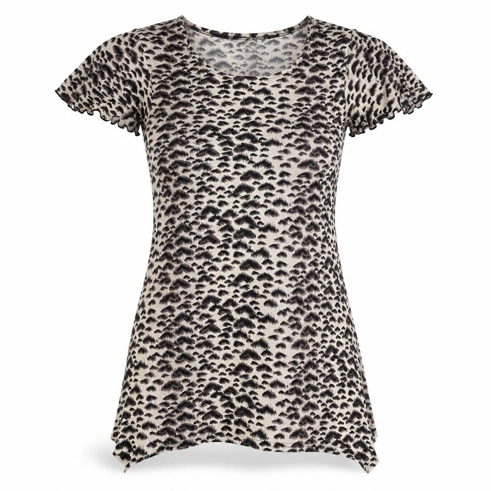 Poetic soul Womens Brown Animal Print  T-Shirt Dress  Size S  - Beach Cover Up