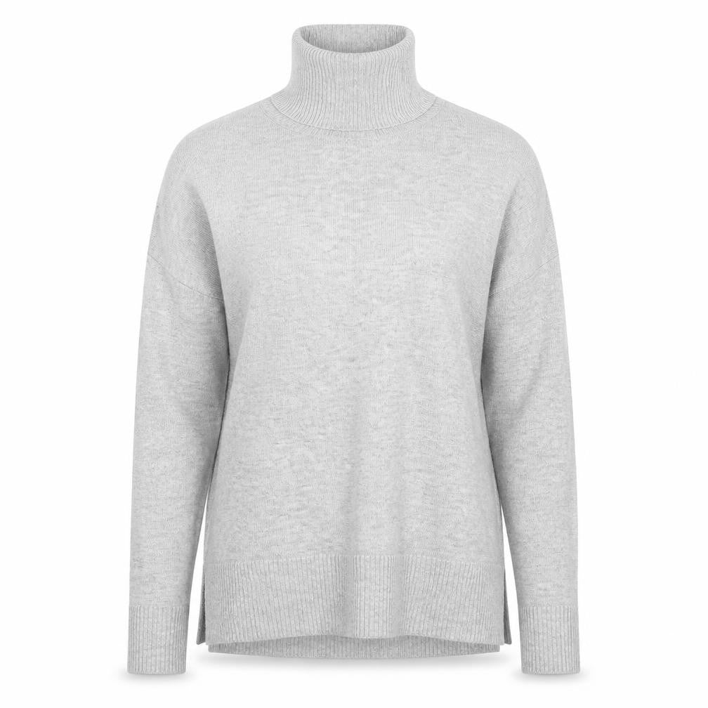 Front view of H&M women’s grey knit jumper, size XS