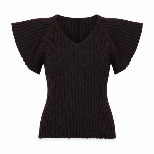 M&Co Womens Black   Jersey Blouse Size L