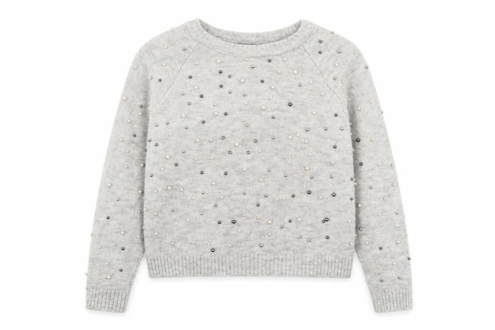 Front view of RESERVED women’s grey jumper, size M