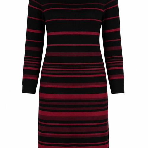 Monsoon Womens Black Striped  A-Line  Size 8
