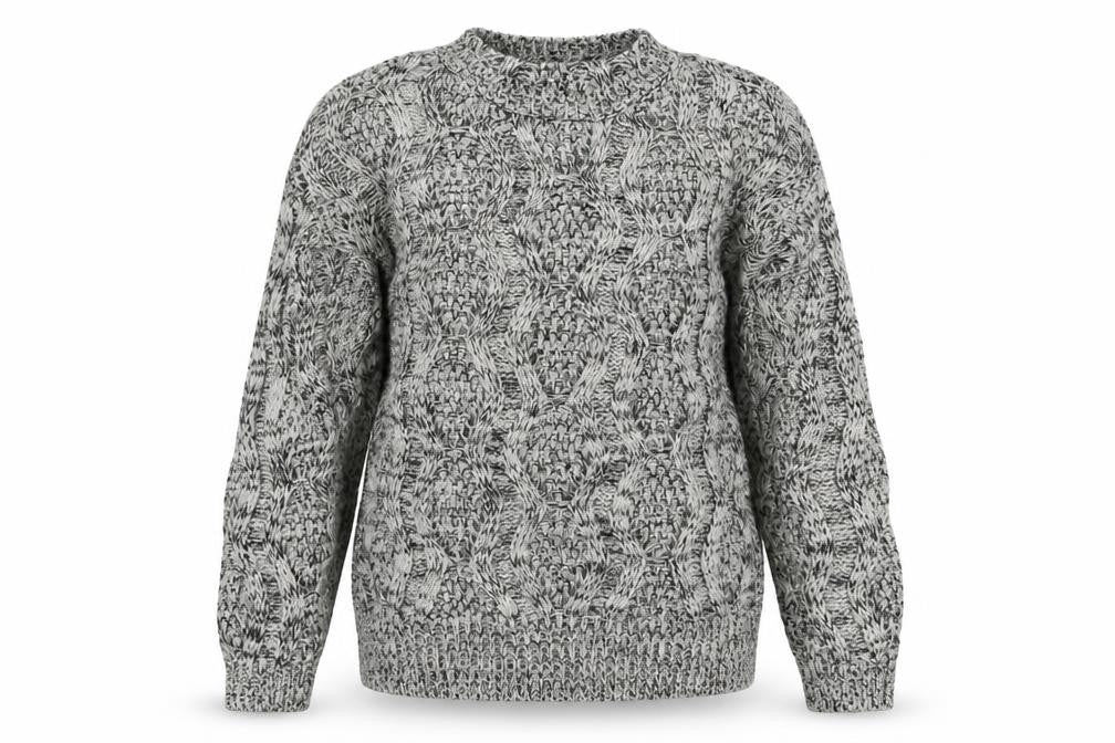 Front view of Papaya women’s grey jumper, size S