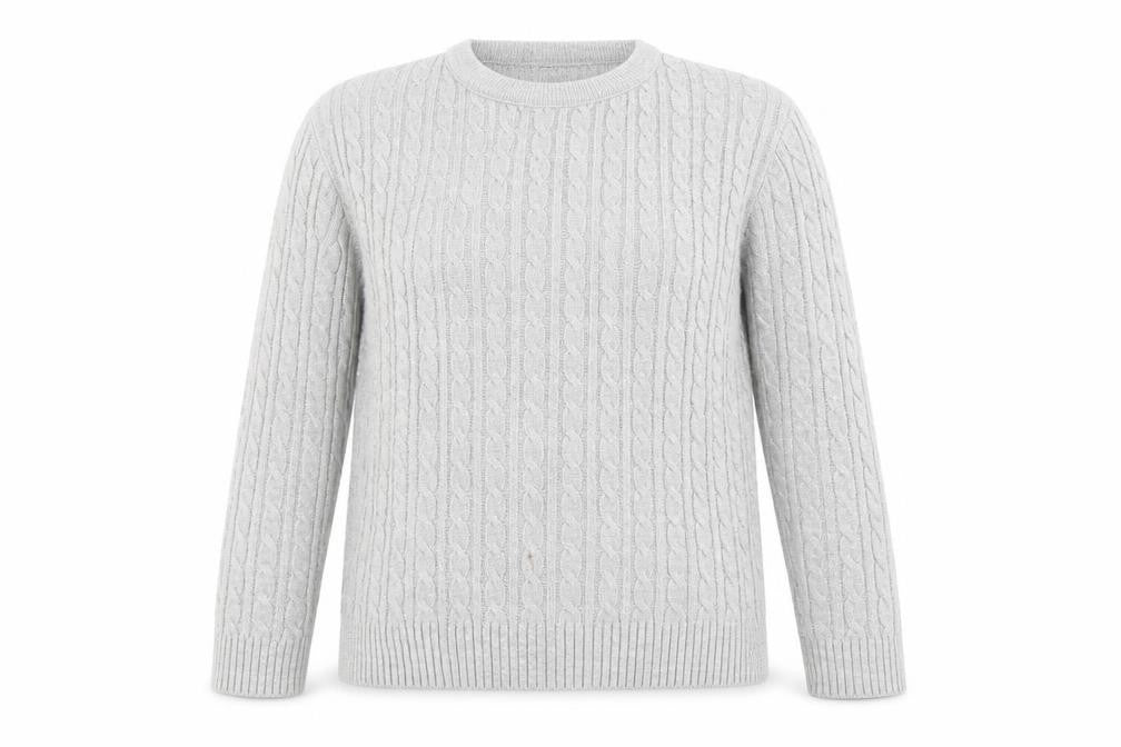 Front view of Pure & Natural women’s grey jumper, size S