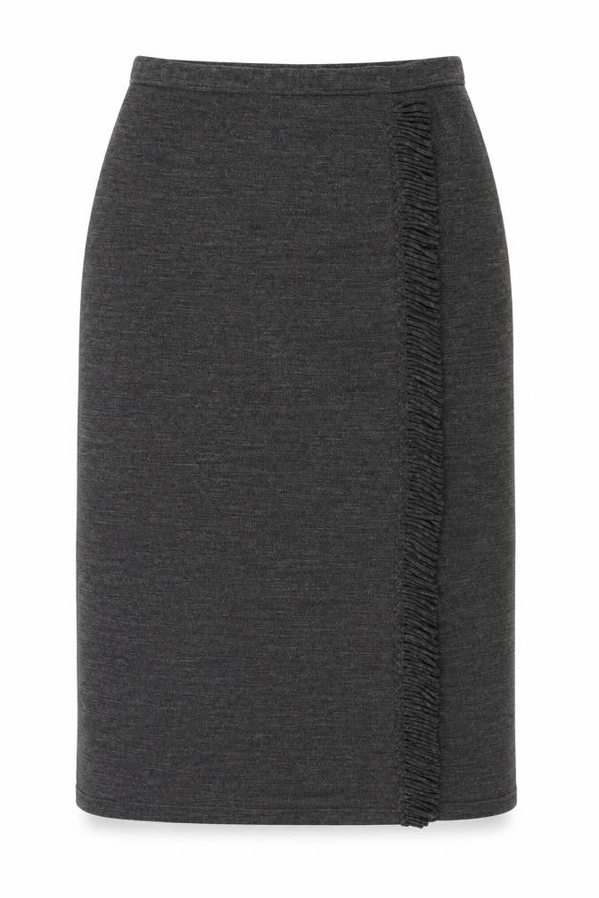 Nina Leonard Womens Grey   Straight & Pencil Skirt Size S