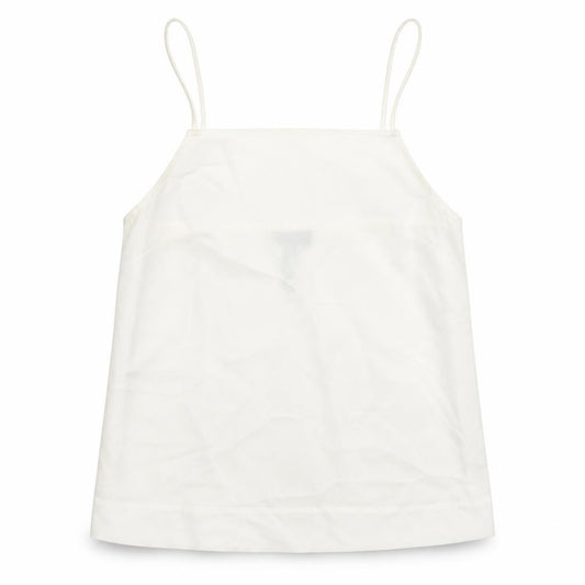 Front view of Topshop women’s ivory camisole blouse, size UK 6