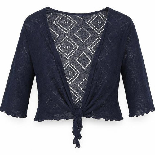 Isle Womens Blue Geometric  Cardigan Jumper Size 14