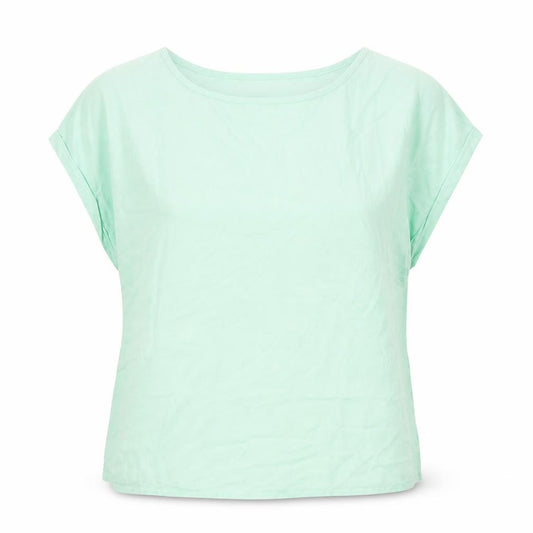 Front view of Atmosphere women’s green basic blouse, size UK 10