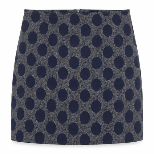 Mitzy Womens Blue Polka Dot  A-Line Skirt Size 20