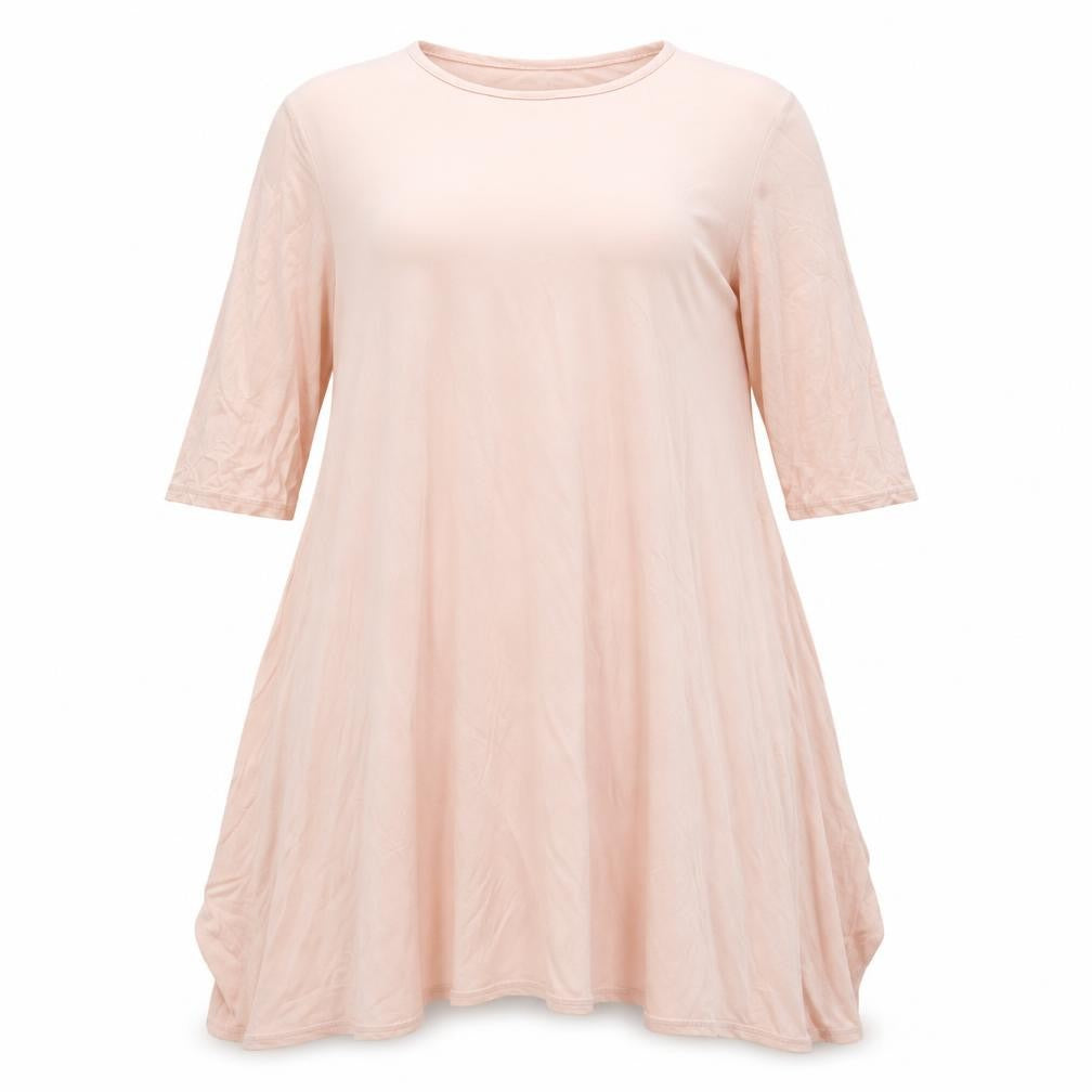 Boohoo Womens Pink   Tunic T-Shirt Size 10
