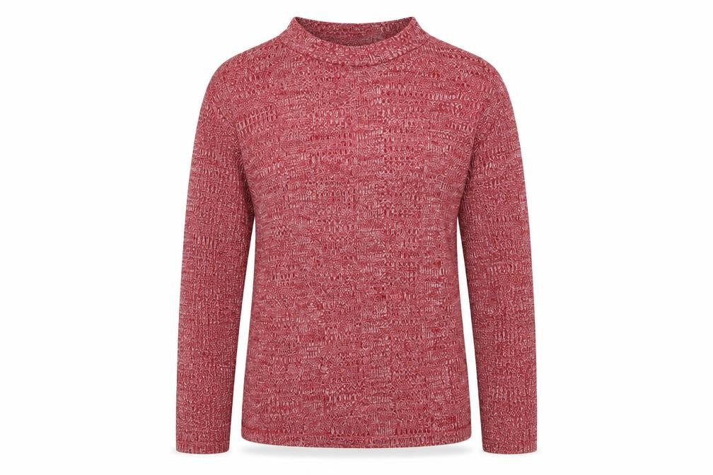Front view of Cooperative women’s red jumper, size M
