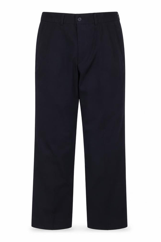 Front view of Jack Reid men’s blue dress pants trousers, size 30, in, 28-inch leg
