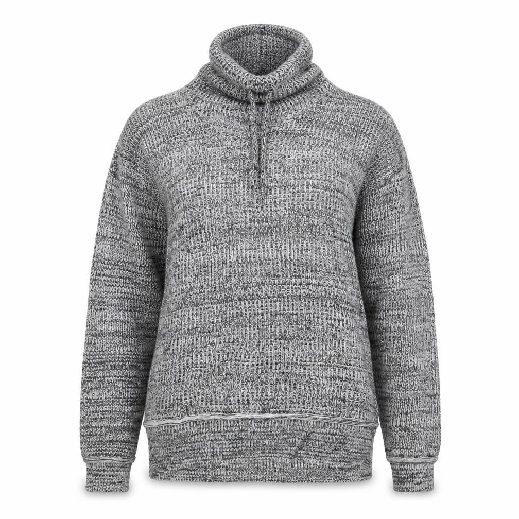 Front view of Zyfgfree women’s grey jumper, size L