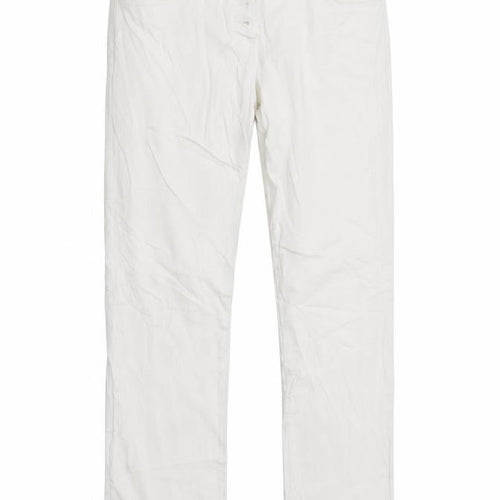 Blue motion Womens White  Denim Straight Jeans Size 10 L30 in