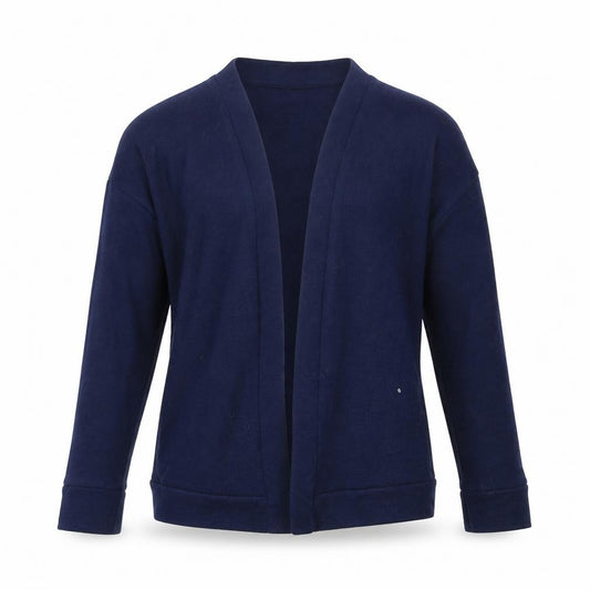 Front view of George girls’ blue cardigan jumper, size 5-6, years