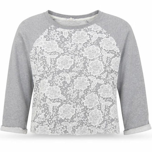 Matalan Womens Grey Floral  Pullover Sweatshirt Size 12