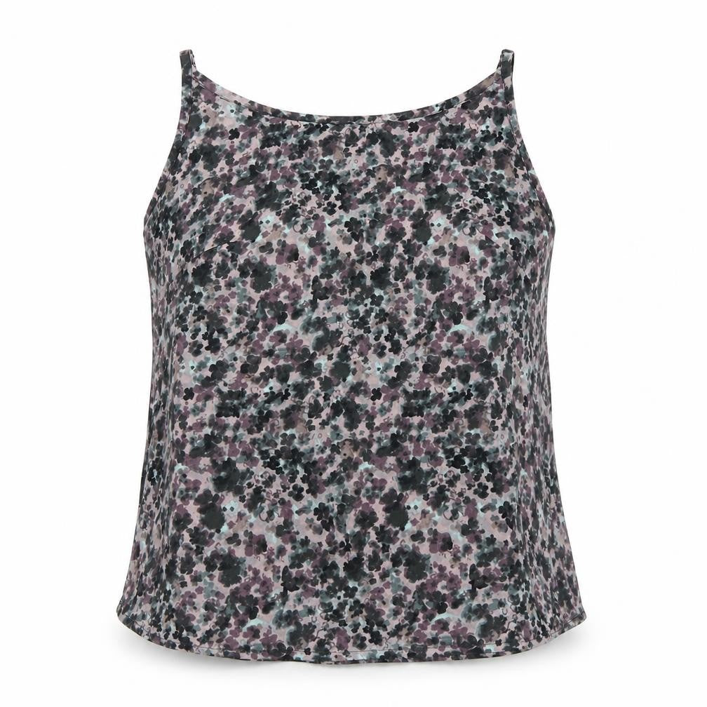 Front view of Next women’s purple animal print camisole blouse, size UK 6