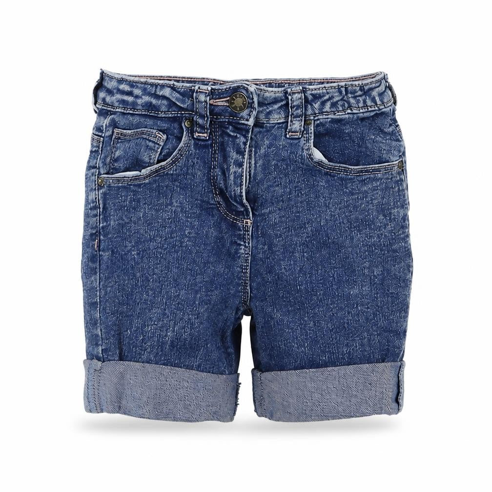 Matalan Girls Blue  Denim Bermuda Shorts Size 7 Years